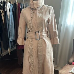 hazel Cream Jacket with Pale Pink Ribbon Loop